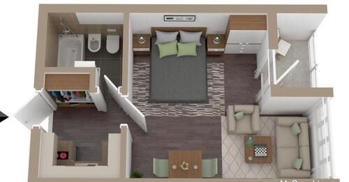 Foto - 1-Zimmer-Wohnung mit Balkon, Aufzug & Schwimmbad – Baiersbronn