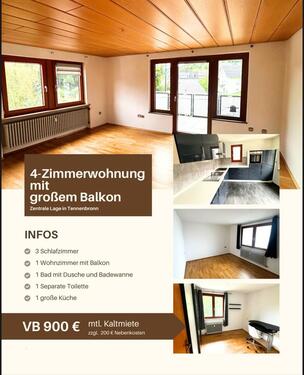 Foto - Frisch renovierte 4-Zimmerwohnung mit Balkon zu vermieten