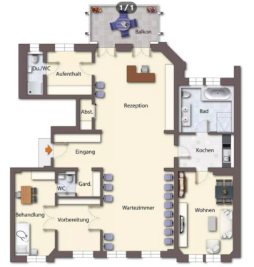 Foto - 1. Reihe Bodensee! Altbaujuwel mit Seesicht in Konstanz – 178 m²