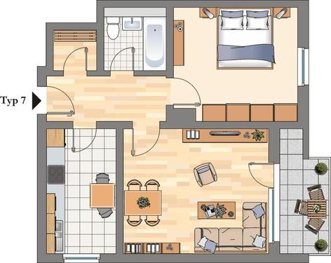 Foto - 2 Zimmer Etagenwohnung in Hattingen