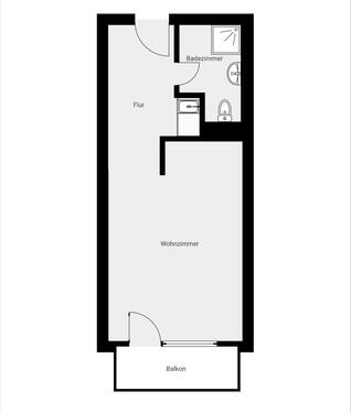 Foto - Hanau-Kesselstadt: 1-Zimmer, Balkon, seniorengerecht