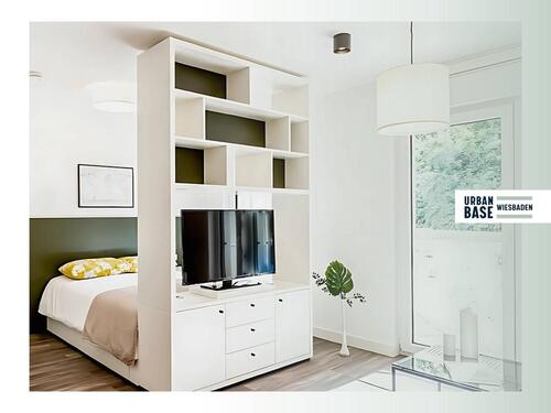 Foto - URBAN BASE: Vollmöbliertes 1-Zimmer-Apartment mit EBK, ALL-IN-MIETE, UVM. im Wiesbadener Stadtzentrum