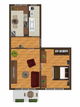 Foto - 2 Zimmer Etagenwohnung zur Miete in Prenzlau