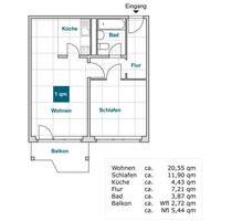 Smarter Wohnen: ansprechende 2-Zimmer-Wohnung - Dresden Prohlis