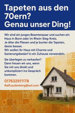 Foto - Tapeten aus den 70ern❓Wir wollen Ihr Haus‼️