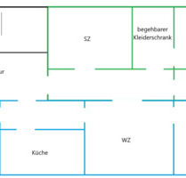 Vermiete 4-Zimmer-Wohnung im Zentrum Warins