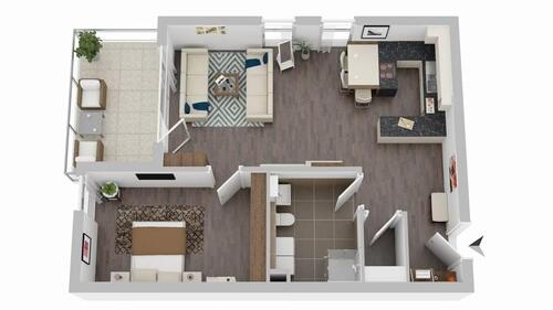 Foto - Etagenwohnung in Biebergemünd zur Miete