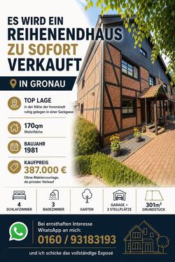 Foto - Reihenendhaus zum Verkauf - 387.000,00&nbsp;EUR Kaufpreis, ca.&nbsp; 170,00&nbsp;m&sup2;