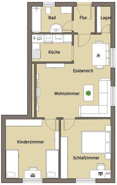 Foto - Etagenwohnung zur Miete in Windischeschenbach
