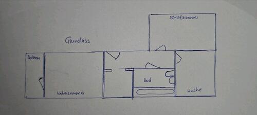 Foto - 2 Raum Wohnung mit Balkon - 458,00&nbsp;EUR Kaltmiete, ca.&nbsp; 58,00&nbsp;m&sup2;