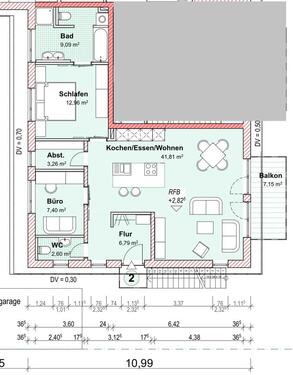 Foto - Schöne 3-Zimmer Wohnung 88m² mit Balkon, Einbauküche & Stellplatz