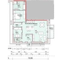Schöne 3-Zimmer Wohnung 88m² mit Balkon, Einbauküche & Stellplatz - Bellenberg