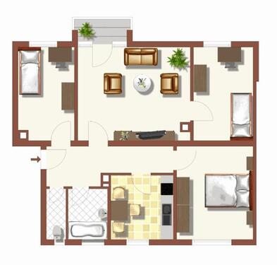 Foto - 3.5 Zimmer Erdgeschoßwohnung zur Miete in Heidenheim an der Brenz