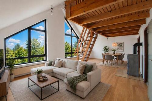 Foto - Helle DG-Wohnung mit offener Galerie, Kaminanschluss und Terrasse