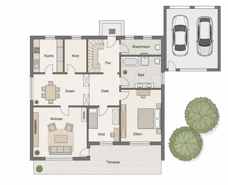 Foto - 4 Zimmer Erdgeschoßwohnung in Schierling