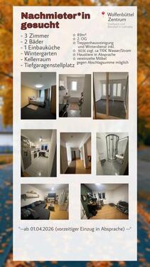 Foto - 3-Zimmer-Wohnung zur Nachmiete im Zentrum Wolfenbüttel