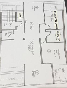 Foto - 3 Zimmer Dachgeschoßwohnung zur Miete in Heusweiler