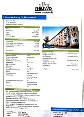 Foto - Schöne 2-Raum Wohnung mit Balkon