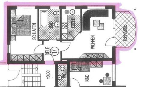 Foto - 2 Zimmer Erdgeschoßwohnung zur Miete in Rottenburg am Neckar