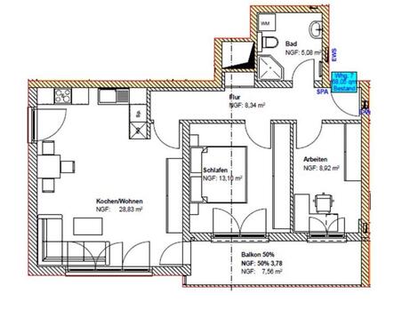 Foto - Helle, sanierte 3-Zimmer-Wohnung mit Balkon & Einbauküche