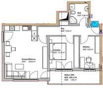 Helle, sanierte 3-Zimmer-Wohnung mit Balkon & Einbauküche - Gilching