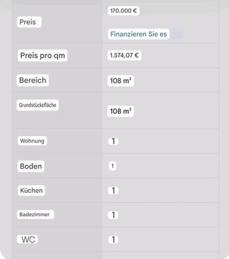 Foto - 170.000,00&nbsp;EUR Kaufpreis, ca.&nbsp; 108,00&nbsp;m&sup2;