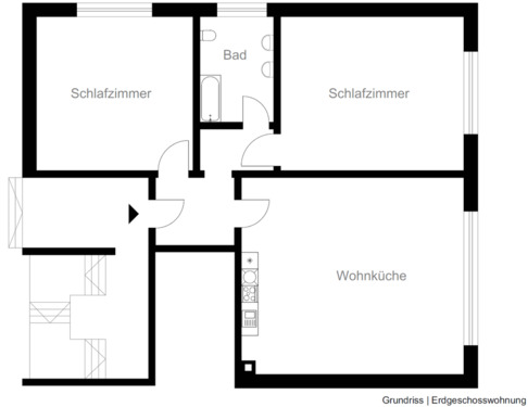 Foto - 3 Zimmer Erdgeschoßwohnung zur Miete in Albstadt