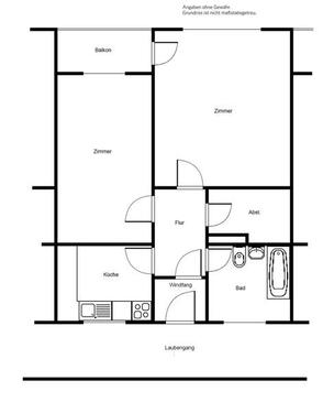 Foto - Sanierte 3 Zimmerwohnung mit Tageslichtbad und Balkon