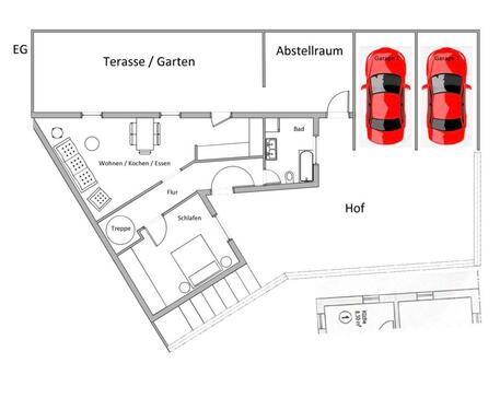 Foto - Einfamilienhaus mit 4 Zimmern + 2 Garagen in Schwabach Innenstadt