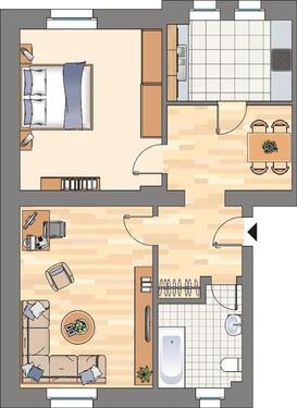 Foto - 2 Zimmer Etagenwohnung zur Miete in Dortmund