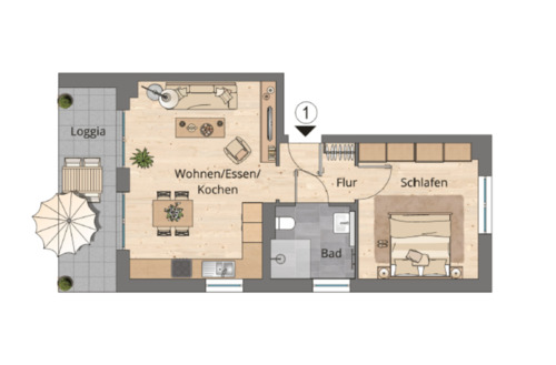 Foto - Etagenwohnung in Leinfelden-Echterdingen