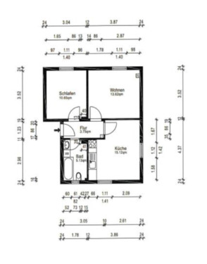 Foto - Die 2-Zimmer-Wohnung liegt im Hochparterre mit Gartennutzung