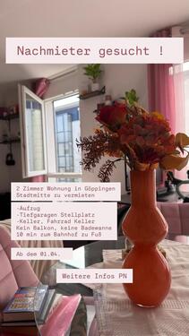 Foto - Nachmieter 2 Zimmer Wohnung Göppingen Stadtmitte