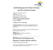 3-Zimmer App. Wohnheim 43qm komplett möbliert WG-geeignet - Wertheim