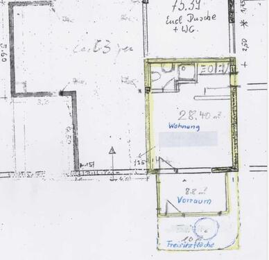 Foto - 1-Zimmer Wohnung mit EBK in Jöhlingen