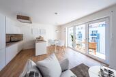 Foto - Erstbezug - 3-Zimmerwohnung mit Einbauküche und 2 Balkonen am zukünftigen Gleisbogenpark