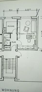Foto - Vermietung 1 Zimmerwohnung in Hamburg