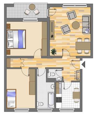 Foto - 3.5 Zimmer Erdgeschoßwohnung in Oberhausen