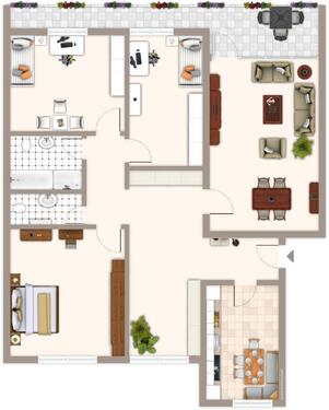 Foto - 4 Zimmer Erdgeschoßwohnung in Mönchengladbach