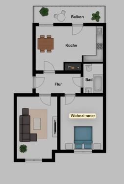 Foto - Wohnung in Bilk! - 375.000,00&nbsp;EUR Kaufpreis, ca.&nbsp; 74,00&nbsp;m&sup2;