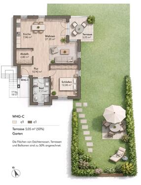 Foto - 2 Zimmer Gartenwohnung Straubing