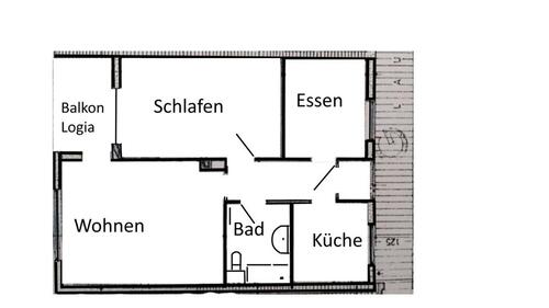 Foto - 2,5 Zimmer Etw - 170.000,00&nbsp;EUR Kaufpreis, ca.&nbsp; 55,00&nbsp;m&sup2;