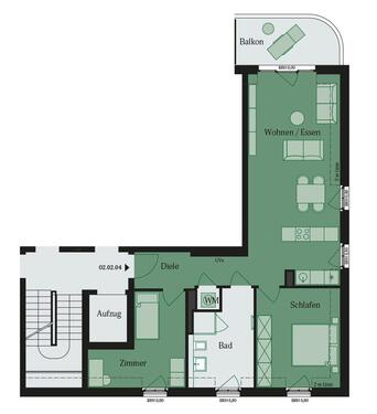 Foto - 3 Zimmer Etagenwohnung in Mühlheim am Main