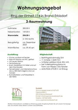 Foto - 3 Zimmer Etagenwohnung in Brand-Erbisdorf