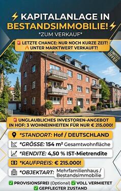 Foto - Mehrfamilienhaus in Hof als Kapitalanlage