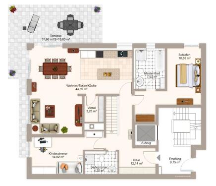 Foto - Terrassenwohnung in Germering zum Kaufen