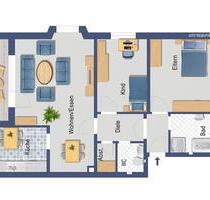 3 Zimmer Wohnung in PB-Elsen - 650,00&nbsp;EUR Kaltmiete, ca.&nbsp; 82,00&nbsp;m&sup2; in Paderborn (PLZ: 33106) Elsen