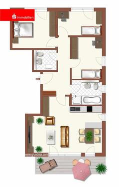 Foto - Moderne Wohnung mit Balkon und Aufzug