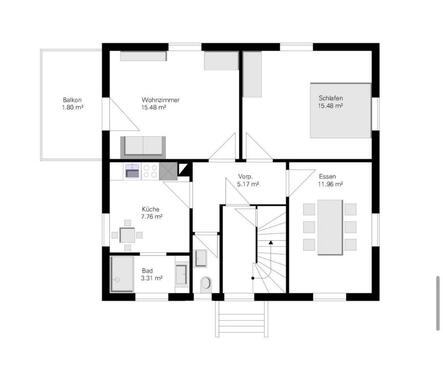 Foto - 3 Zimmer Erdgeschoßwohnung zur Miete in Aalen