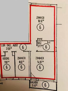 Foto - Zu vermieten: Möblierte 3-Zimmer-Wohnung in Offenbach